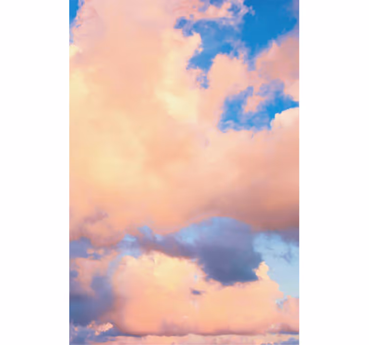 Serene scene cloud roller blind - TenStickers