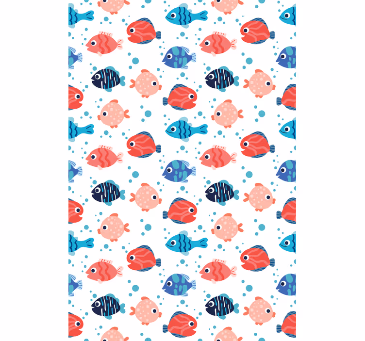 Colorful Fish Pattern animals blind - TenStickers