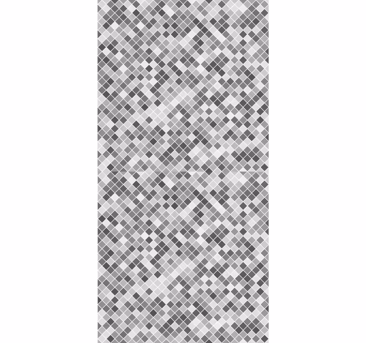 Gray tones squared pattern Elegant blind - TenStickers
