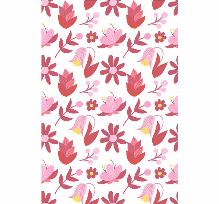 Floral Arrangement Pattern blind flowers and plants - TenStickers