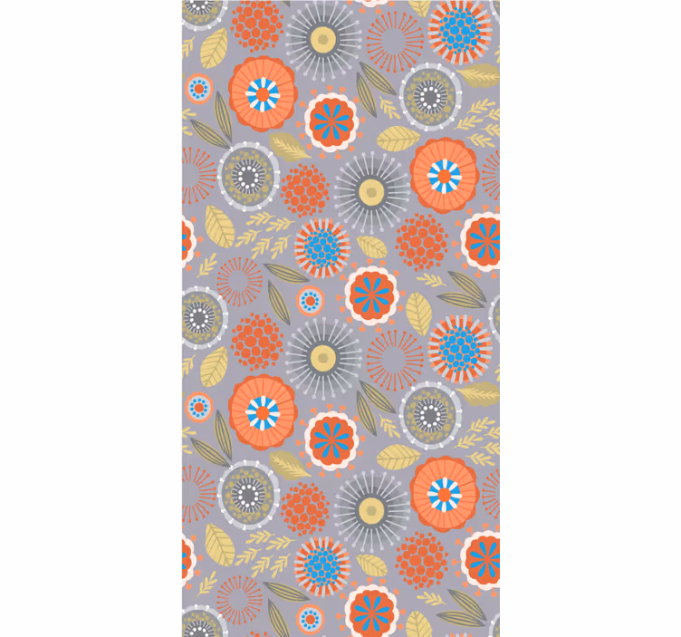 Blind flowers and plants in vivid floral design - TenStickers