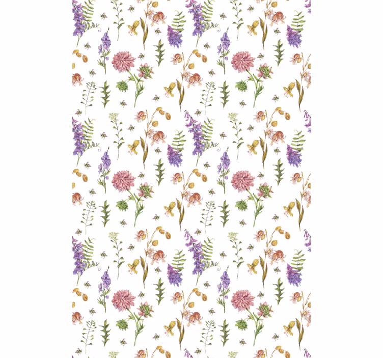 Floral Garden Theme blind flowers and plants - TenStickers