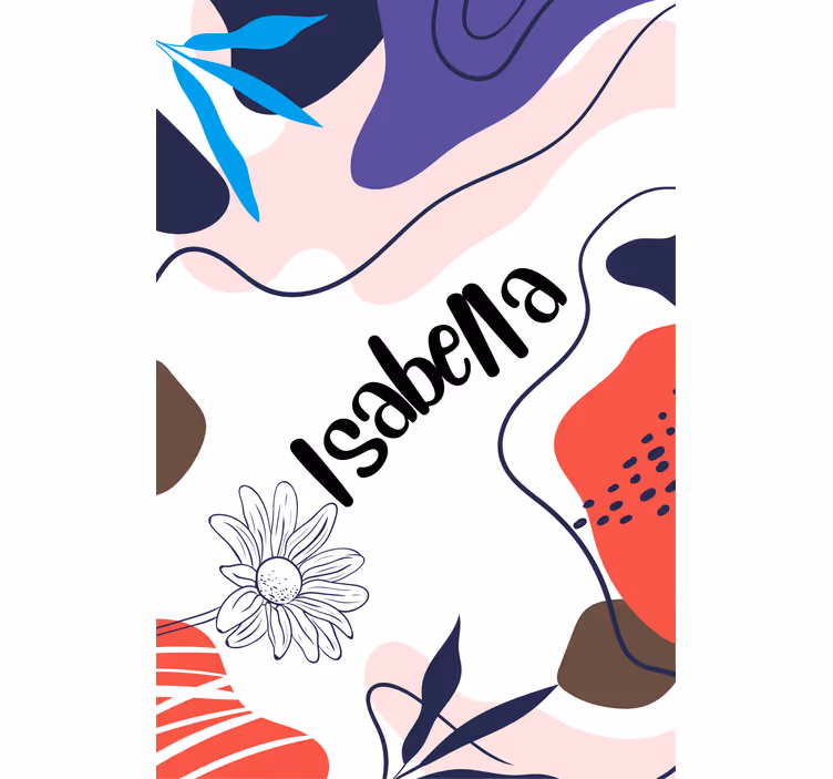 Modern blind with floral pattern design - TenStickers