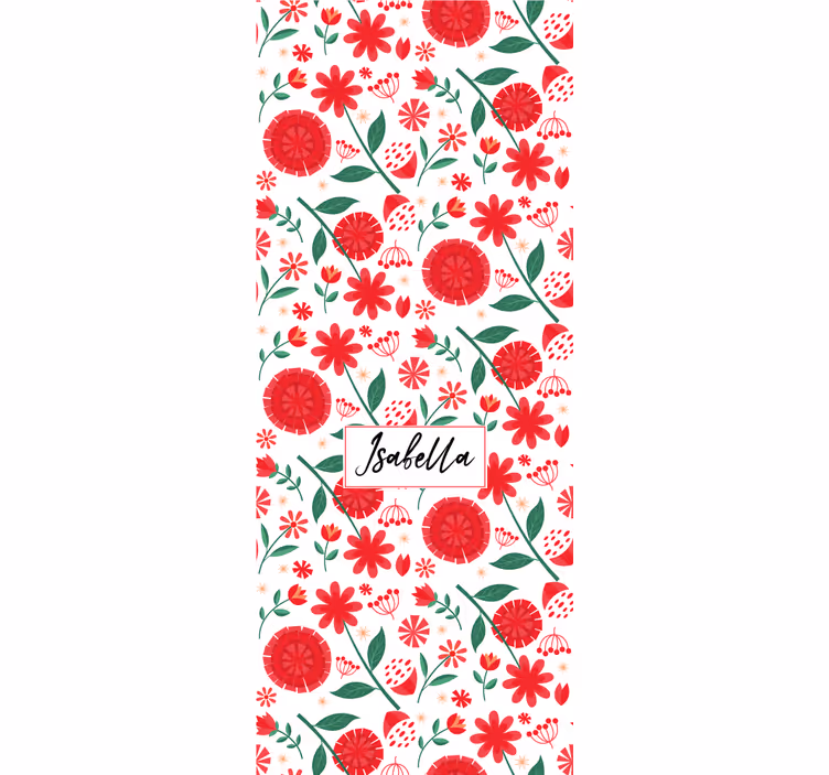 Floral Pattern Personalization blind flowers and plants - TenStickers