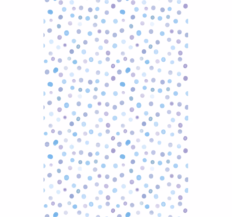 Pattern roller blind in blue shades dot pattern - TenStickers