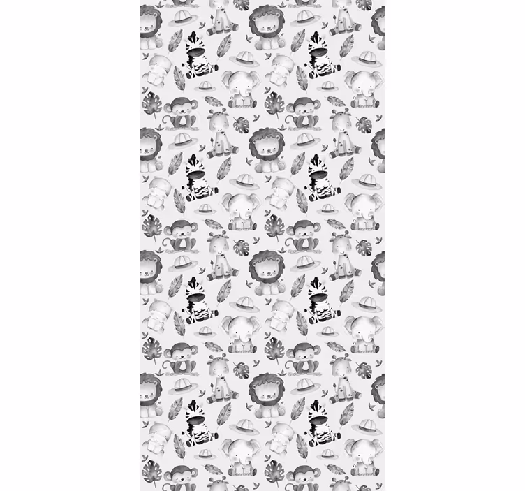 Grey baby animals blind children - TenStickers