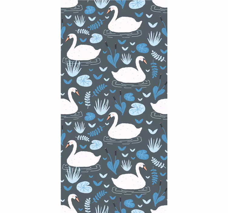 Idyllic swans serenity animals blind - TenStickers