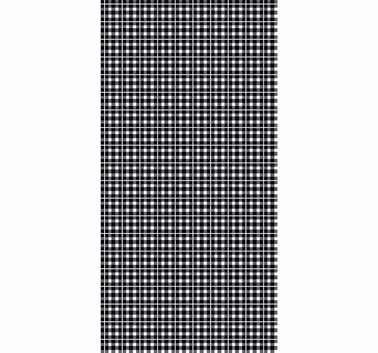 Pattern roller blind classic check design - TenStickers