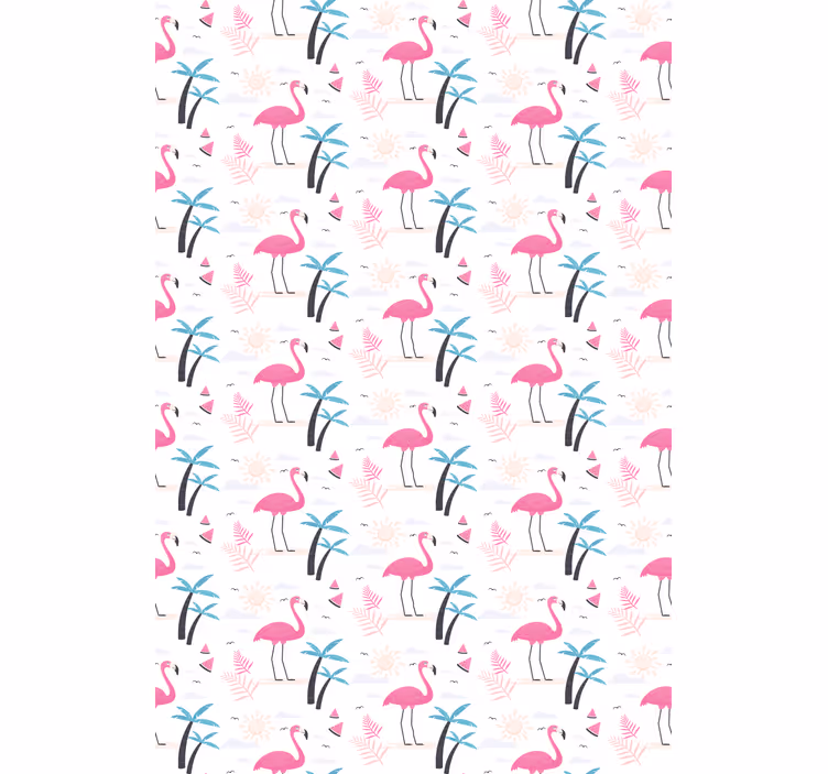 Tropical pink flamingo Various animal blind - TenStickers