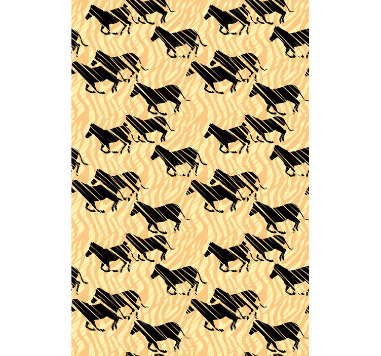 Stylized Horse Pattern animals blind - TenStickers