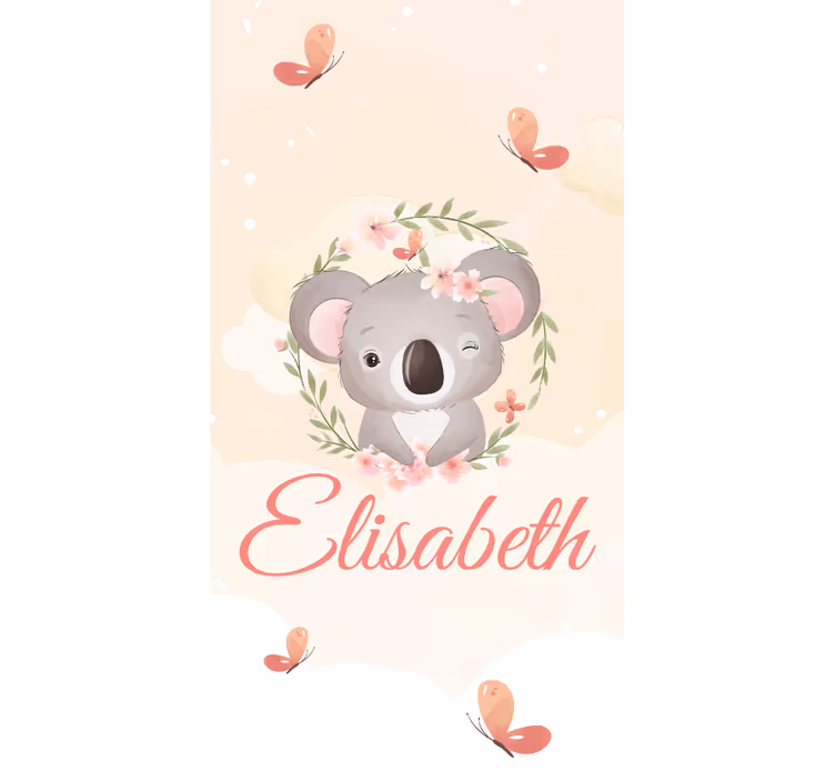 Blind children personalized baby koala plush - TenStickers