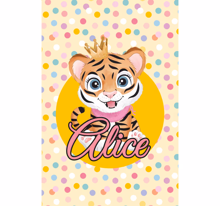 Custom baby tiger blind children - TenStickers