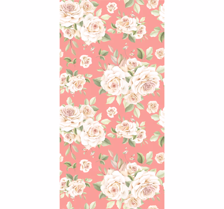 Roses floral pattern dining room blind - TenStickers