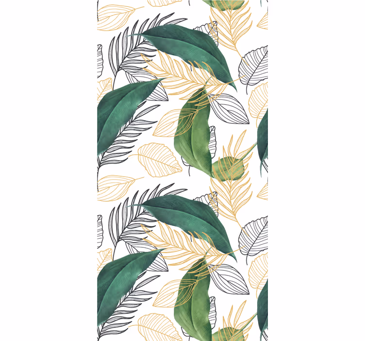 Lush Greenery Leaves blind flowers and plants - TenStickers