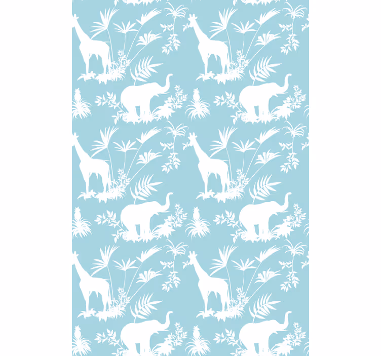 ELEPHANTS AND GIRAFFES animals blind - TenStickers
