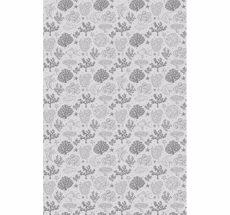 Ocean Life Patterns animals blind - TenStickers