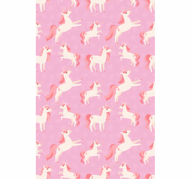 Pink unicorn fantasy blind children - TenStickers