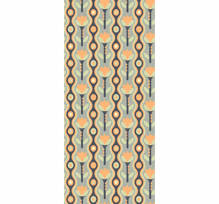Abstract petal roll floral roller blind - TenStickers