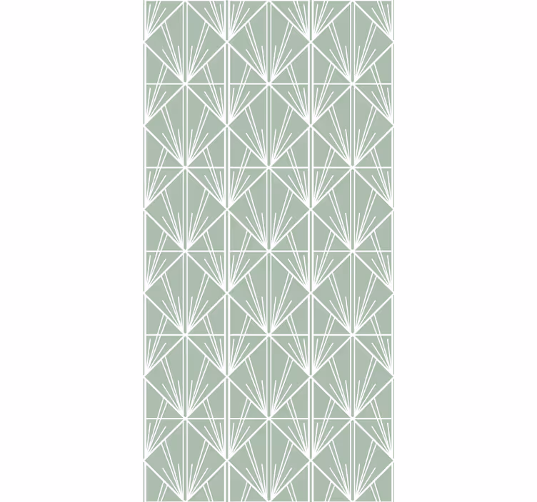 Geometric leaf pattern home office blind - TenStickers