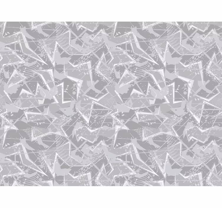 Geometric Grey Patterns pattern roller blind - TenStickers