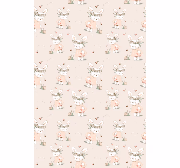 Cute Bunny Characters animals blind - TenStickers