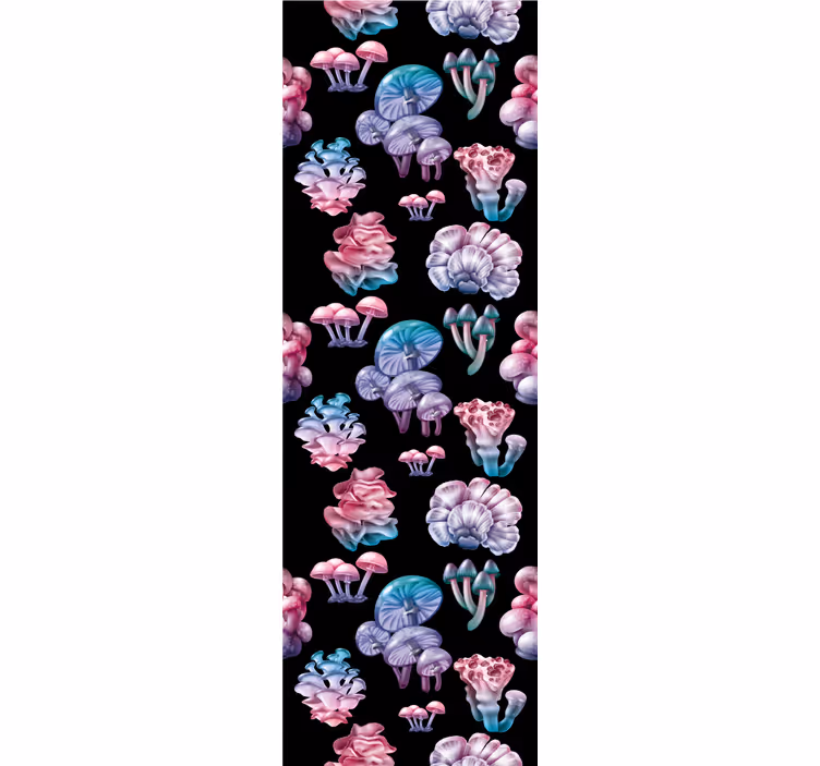 Colorful Mushroom Patterns blind - TenStickers