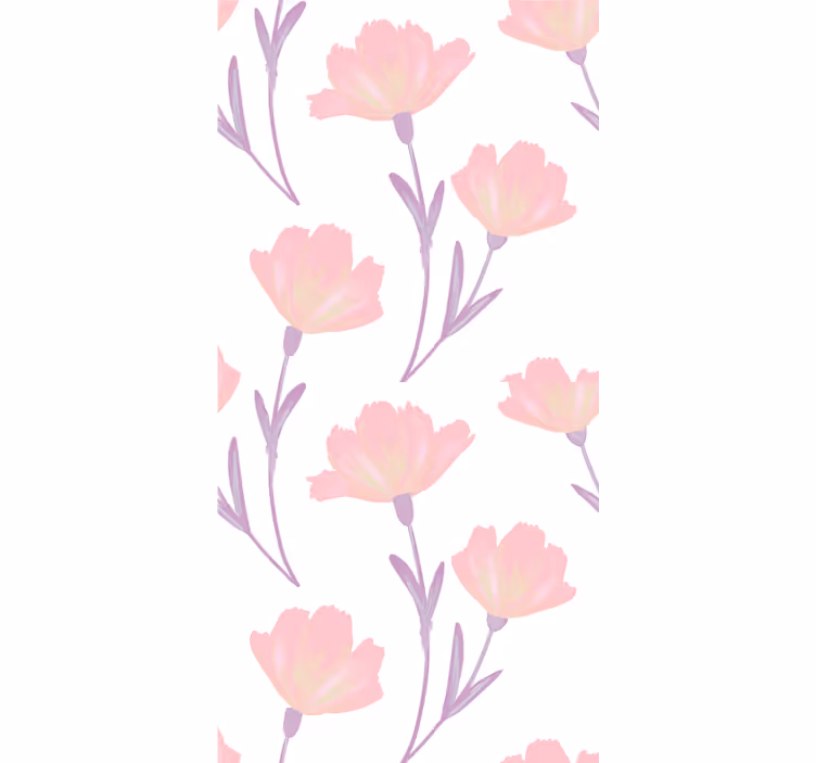 Soft Bloom Theme floral roller blind - TenStickers