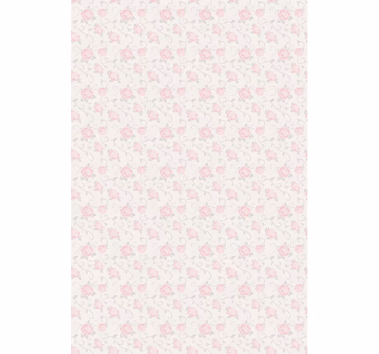Delicate Pink Roses floral roller blind - TenStickers