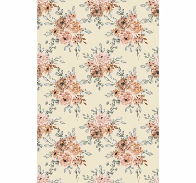 Gentle blossom composition blind flowers and plants - TenStickers