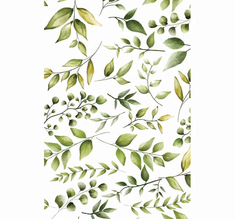 Watercolor Eucalyptus leaves plant blind - TenStickers