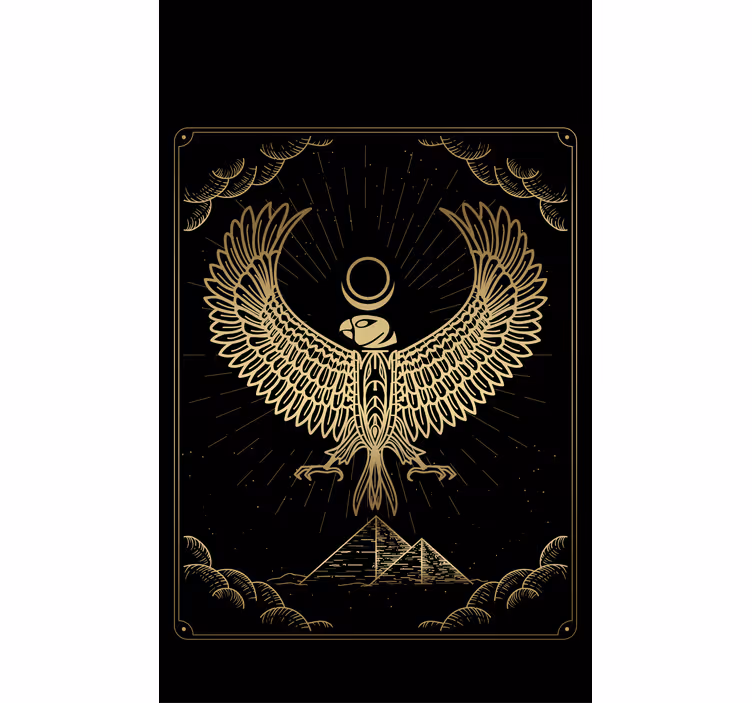 Golden falcon symbol blind original - TenStickers