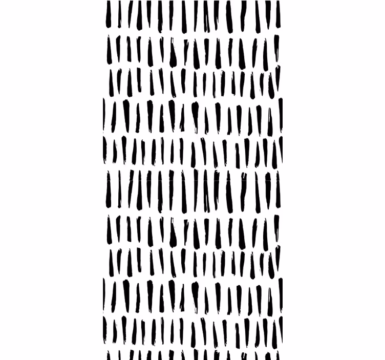 Vertical Black Strokes pattern roller blind - TenStickers