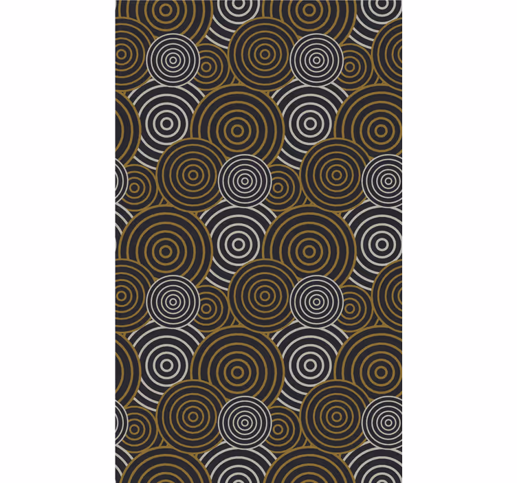 Pattern roller blind concentric circle design - TenStickers