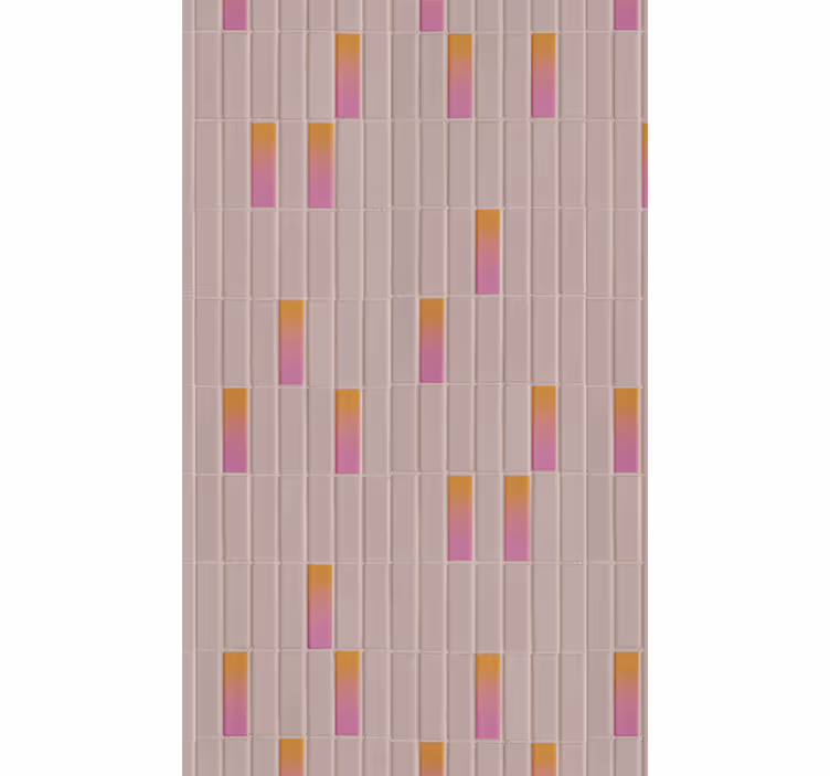 Pattern roller blind gradient pink design - TenStickers