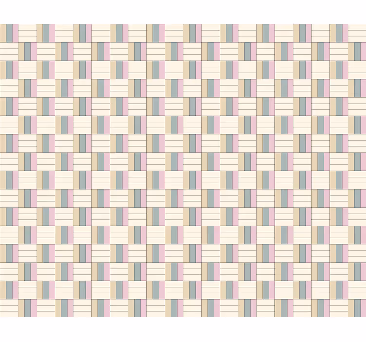 Geometric themed composition pattern roller blind - TenStickers