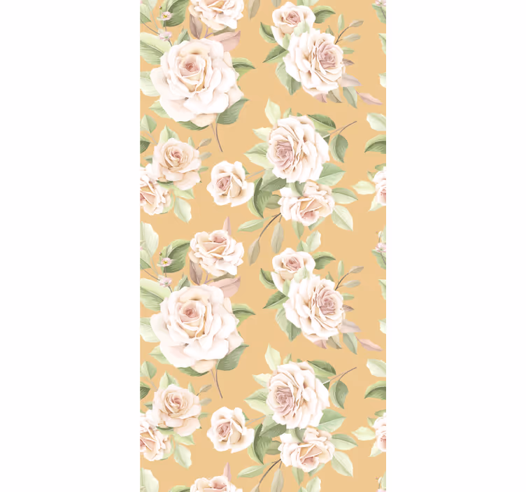 Blooming rose pattern blind flowers and plants - TenStickers