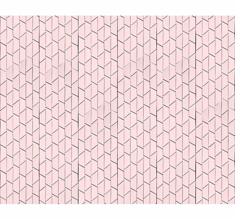 Pink geometric patterned design pattern roller blind - TenStickers