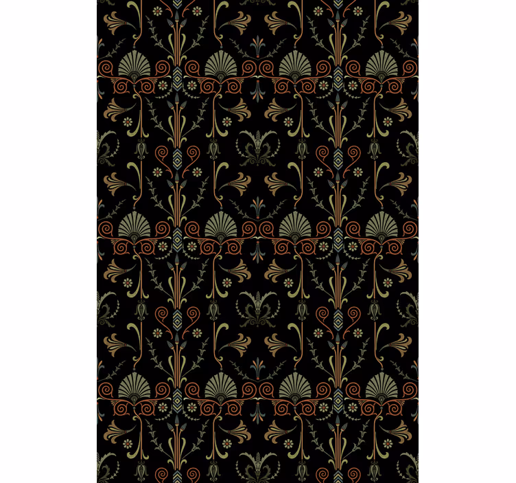 Graceful foliage motifs blind kitchen - TenStickers