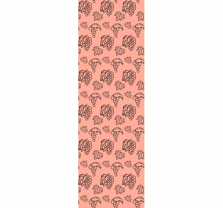 Grapes and Leaves Pattern blind fruit and vegetables - TenStickers