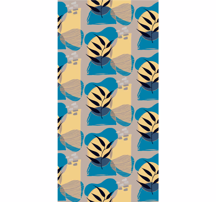 Stylised tropical leaves blind flowers and plants - TenStickers