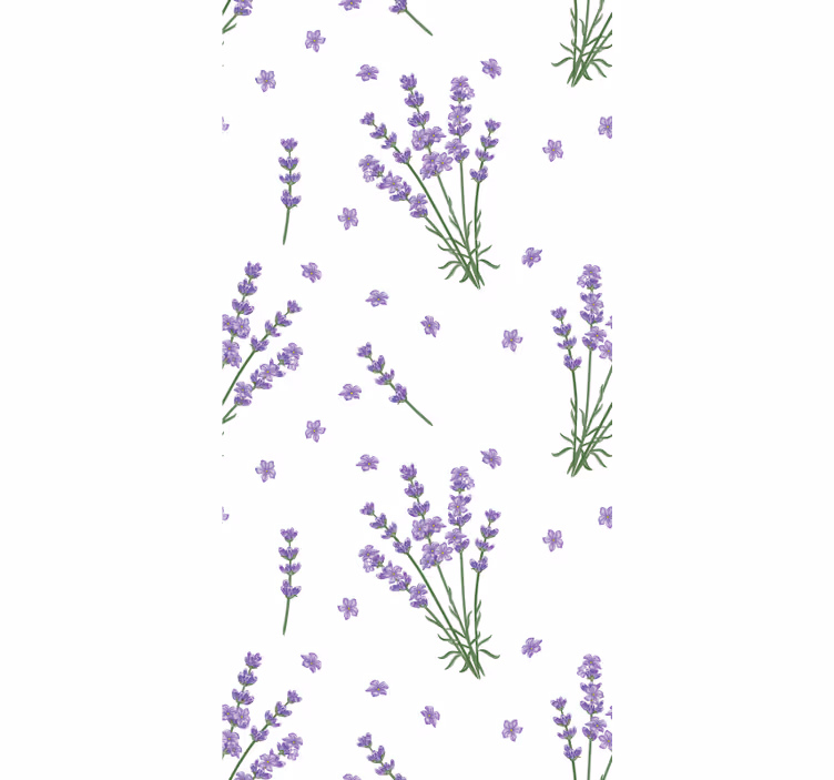 Lavender simple design blind flowers and plants - TenStickers