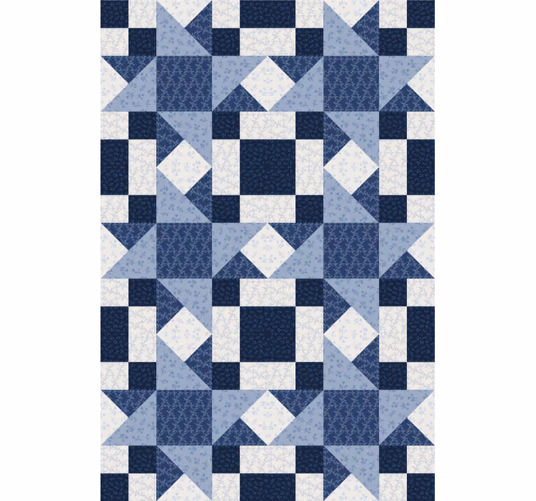 Patchwork Geometric Patterns pattern roller blind - TenStickers