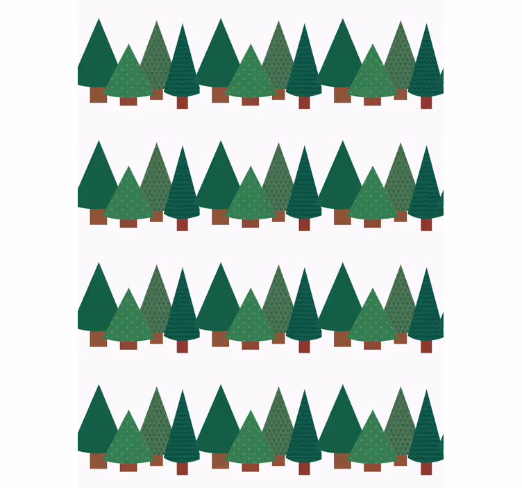 Simple forest pattern tree blind - TenStickers