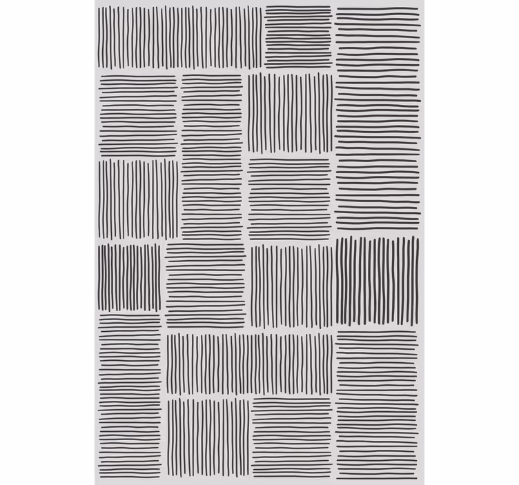 Pattern roller blind stripe black and grey pattern - TenStickers