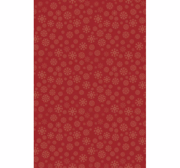 Snowflake pattern red blind - TenStickers
