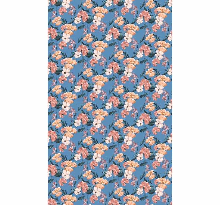 Floral Pattern Delight blind flowers and plants - TenStickers