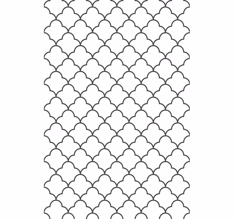 Stylized Curved Pattern modern blind - TenStickers