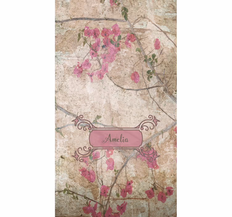 Floral roller blind floral elegance with charm - TenStickers