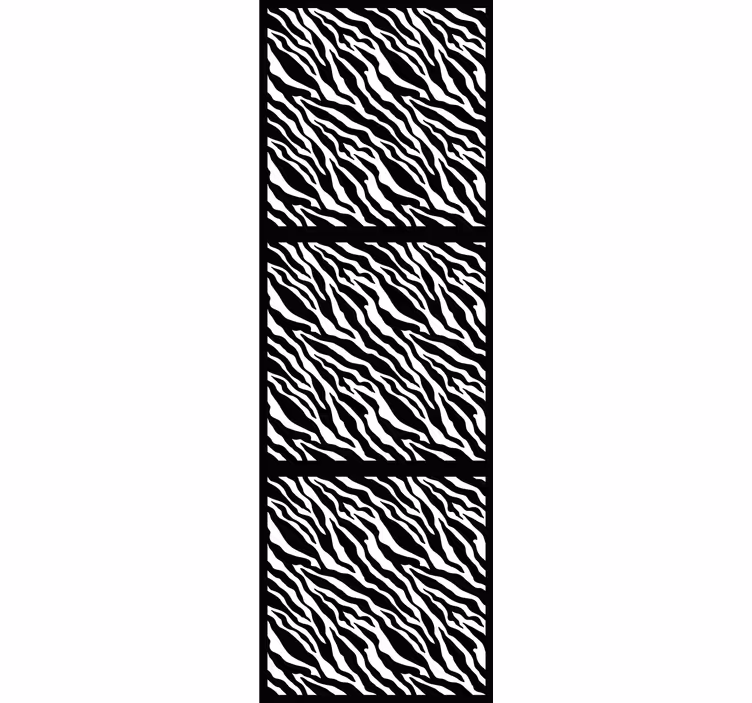 Stylized Zebra Pattern animals blind - TenStickers