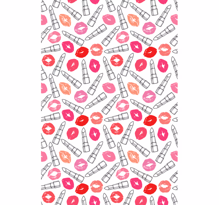 Kiss and Lipstick Patterns fun blind - TenStickers